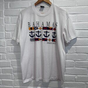 Vintage 1991 Screen Stars Single Stitch Bahamas Paradise Island T-Shirt XL